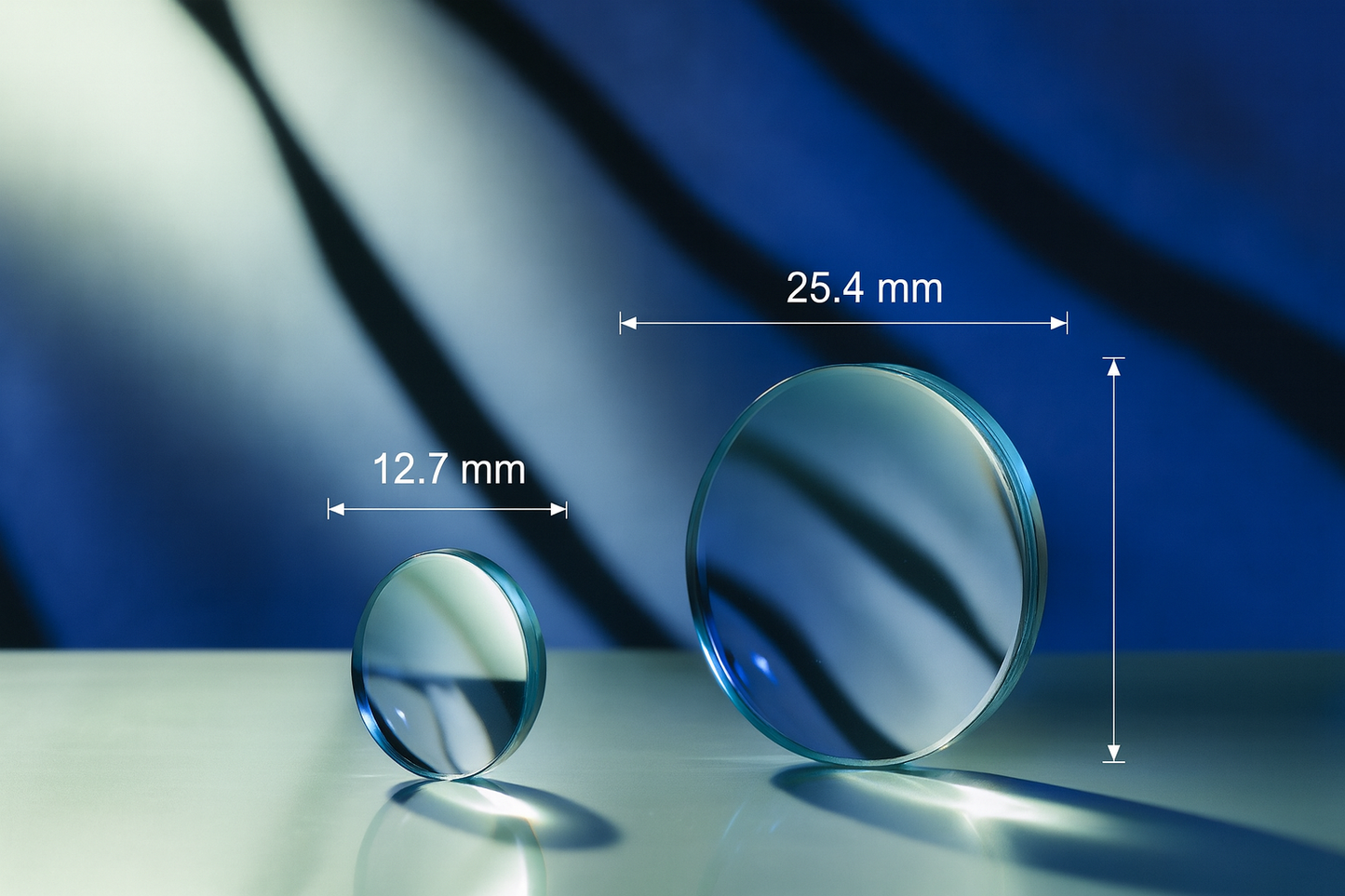 VIS Coated Series N-BK7 Plano-Convex Lenses, 400nm - 700nm
