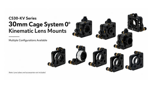 30 mm Cage-Compatible, Post Mountable 3-, 4- and 5-Axis Kinematic Mounts
