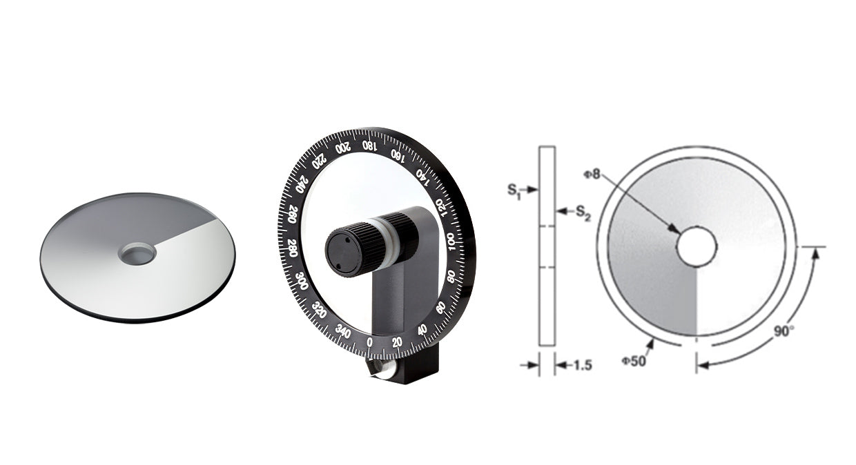 Mounted Round Continuously Variable Neutral Density Filters